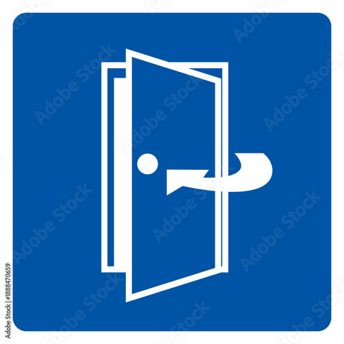 Keep Door Closed Symbol Sign, Vector Illustration, Isolate On White Background Label .EPS10