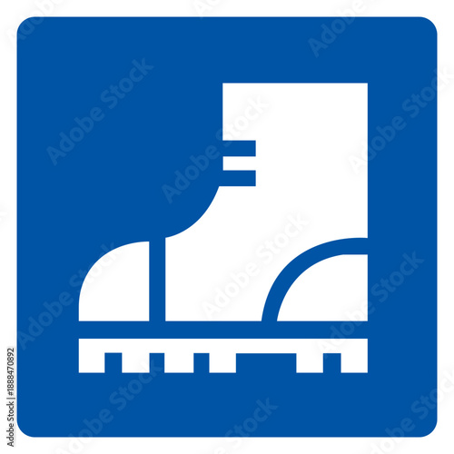 Steel Toe Shoes Symbol Sign ,Vector Illustration, Isolate On White Background Label.EPS10