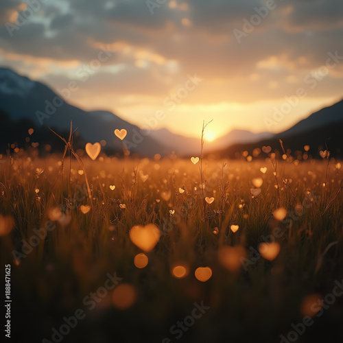 Wallpaper Mural sunset in the mountains Torontodigital.ca