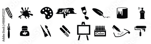 Art icons illustration