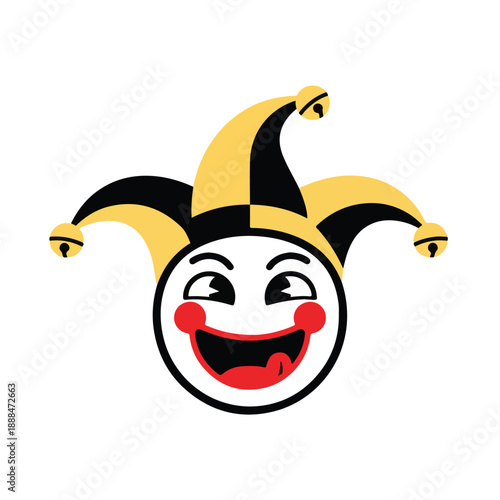 Jester Face Laughing Emoji