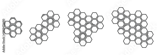 geometric hexagon honeycomb pattern.