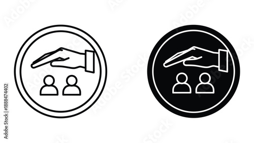 Handshake icon representing partnership and agreement