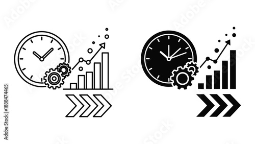 Time management and productivity with graphs and gears