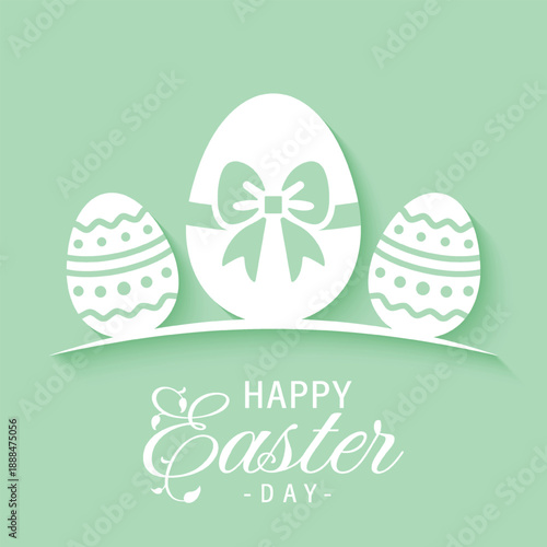 Vector Happy Easter Day Design Background