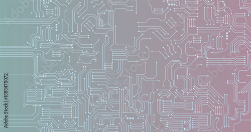 Circuit board pattern. Technology texture, digital tech lines and computer systems seamless vector background illustration. Hardware electronic connections