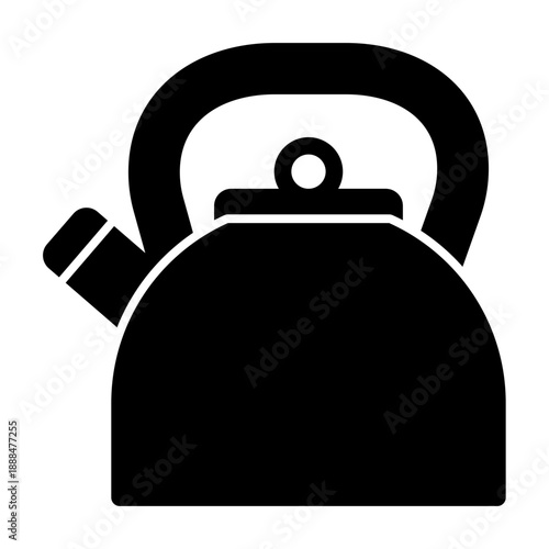 Kettle solid icon illustration