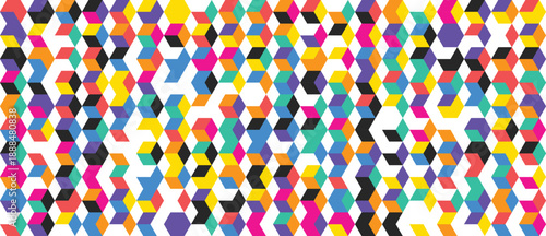 3d cube hexagonal seamless pattern decoration with repeating geometric depth illusion ideal for modern backgrounds packaging textiles wallpapers and digital surface designs