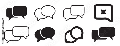 comment icon chat icons isolated element 