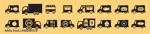 food trucks icons
