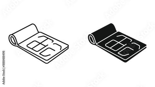 Yoga Mat Illustration Vector Graphics