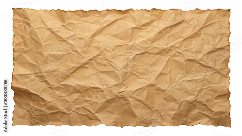 Flat soft brown crumpled paper sheet background with subtle wrinkle details for natural vintage layouts minimalist branding and warm design compositions