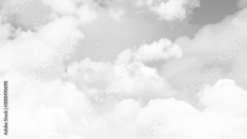 Beautiful gray sky white clouds background.