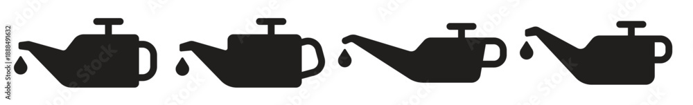 Fototapeta premium change engine oil icon isolated on white background