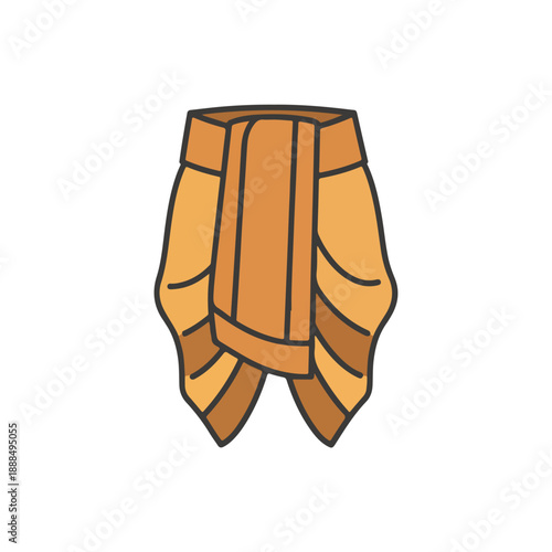 Scarf wrapped around neck