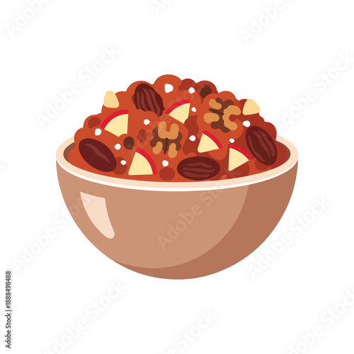 Bowl of Mixed Berry Nut Granola