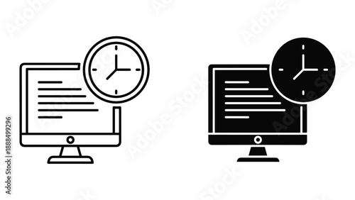 Time management on computer screen