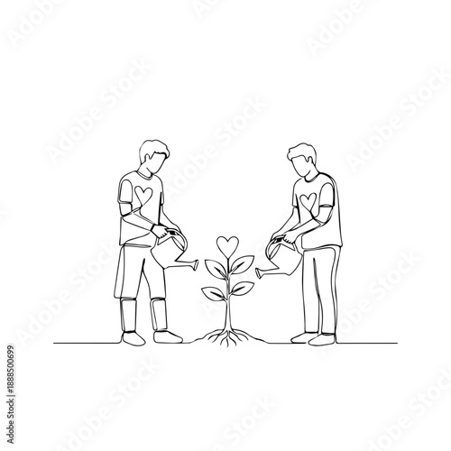 Two people shaking hands Vector