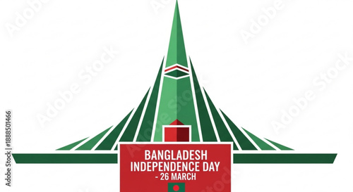 Bangladesh independence day celebration with national monument