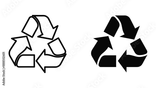 Recycle symbol vector illustration