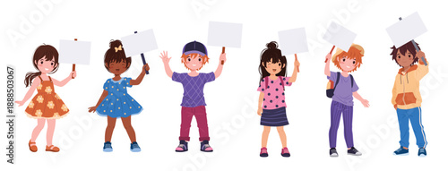  collection of multiracial kids in various casual clothes