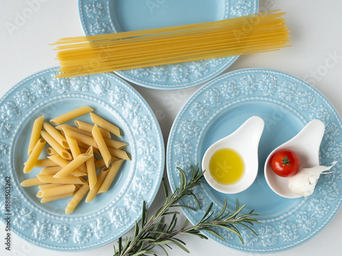 ペンネとスパゲッティーニ