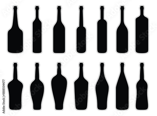 glass bottle vector design illustration isolated on white