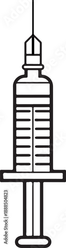 Graphic representation of an IV drip bag with fluid and tubing, symbolizing medical treatment, hydration, or hospital care intravenous