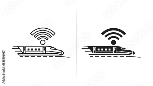 High speed train with wireless internet connectivity