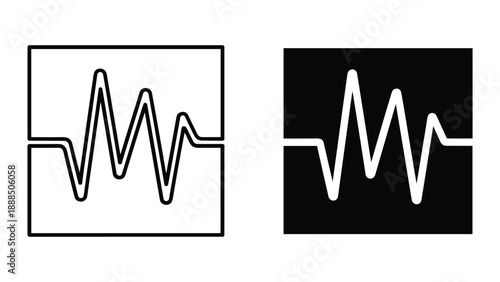 Electrocardiogram waveform illustration