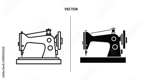 Sewing machine vector illustration