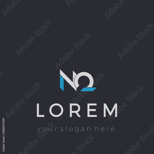 The logo is a combination of blue and white letters interlocked with the initials NQ.