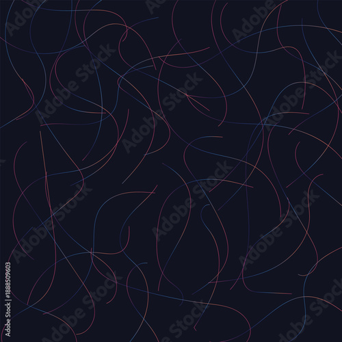 Abstract Flowing Lines on Dark Background
