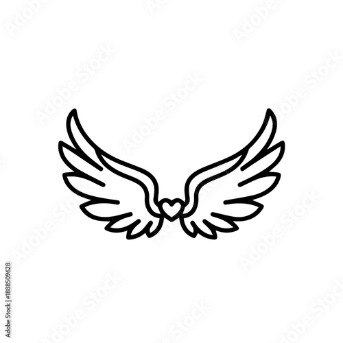 Dove with outstretched wings Vector