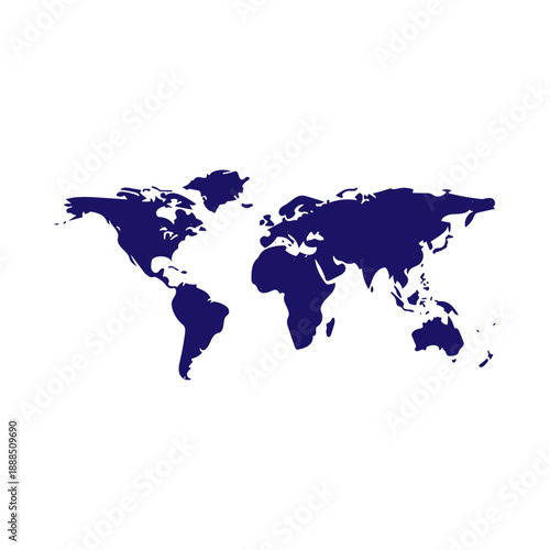 World map silhouette
