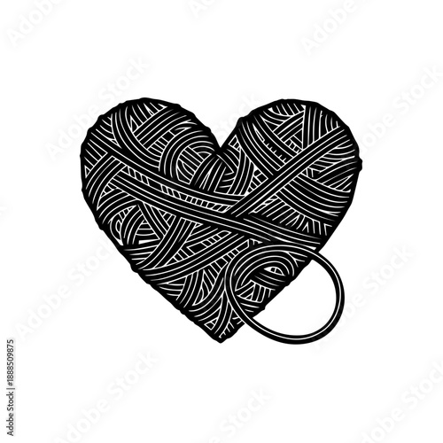 Intricate heart design Vector