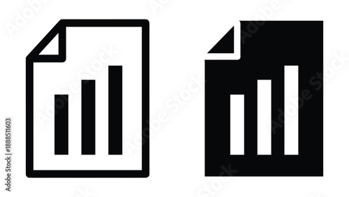 Document with bar chart icon