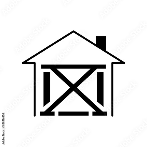 耐震補強をイメージしたアイコン