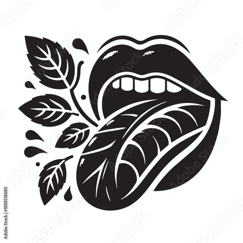 Black taste Silhouette Silhouette Vector, High Quality Illustration on White Background