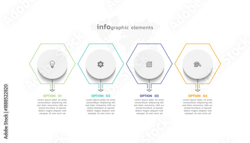 Presentation business abstract background infographic template colorful