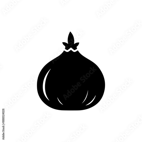 Simple black teardrop isolated on white background, Vector