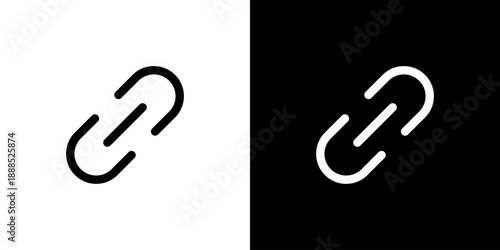 シンプルなリンク・接続・ URLのアイコン