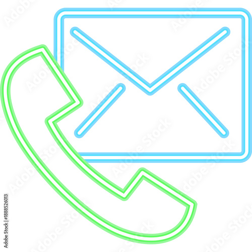 Neon Contact Icon