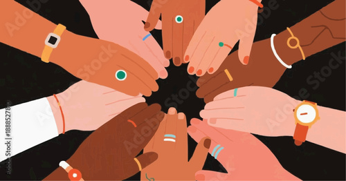 Seamless cartoon vector illustration of people including a young man and woman expressing love through art and hand design for business or fitness sport