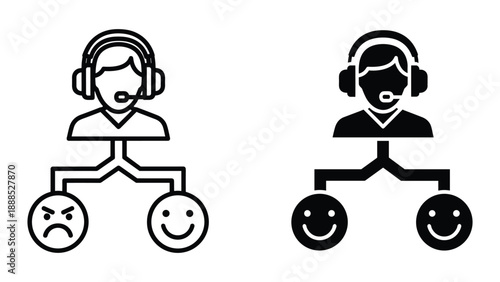 Customer service representative handling client feedback