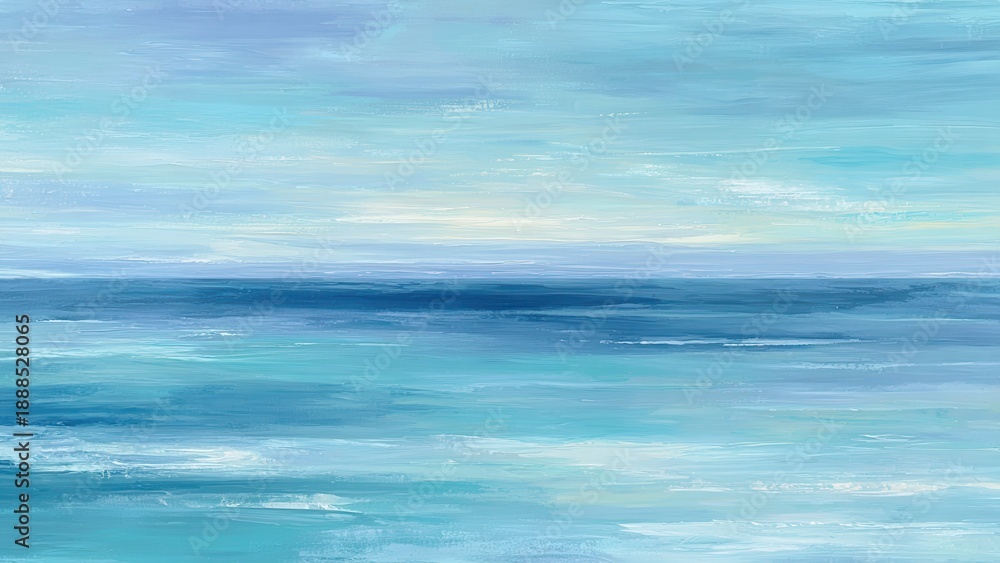 Obraz premium やさしいタッチの海をイメージした抽象背景素材