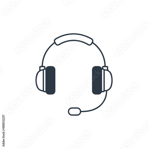 Headset with Microphone and Boom Arm