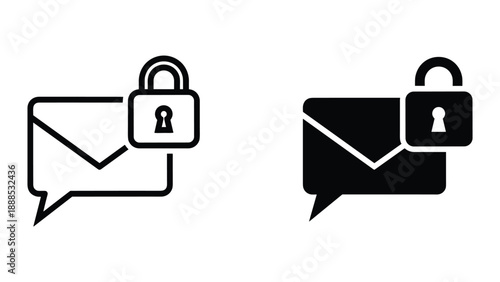 Secure email communication icons