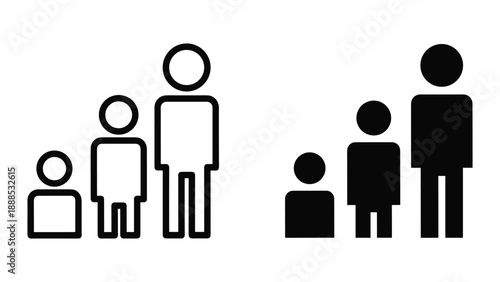 Family group icons representing different family structures