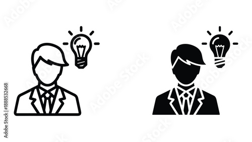 Creative business professionals with bright ideas